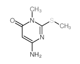 6-Amino-2-methylthio-3-methyluracil Structure