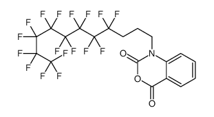 1-(4,4,5,5,6,6,7,7,8,8,9,9,10,10,11,11,11-十七氟十一烷基)-3,1-苯并噁嗪-2,4(1H)-二酮结构式
