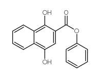 1,4-二羟基-2-萘甲酸苯酯结构式