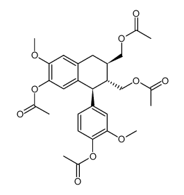 (+)-isolariciresinol teraacetate Structure