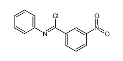 3-nitro-N-phenyl-benzimidoyl chloride结构式