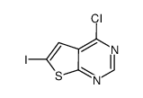 4-氯-6-碘代噻吩并[2,3-d]嘧啶结构式