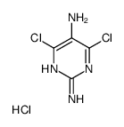 4,6-dichloropyrimidine-2,5-diamine,hydrochloride Structure