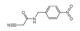 2-Cyano-N-(4-nitro-benzyl)-acetamide结构式