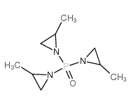 三(2-甲基氮丙啶)氧化膦结构式