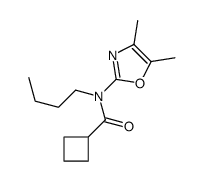 N-butyl-N-(4,5-dimethyl-1,3-oxazol-2-yl)cyclobutanecarboxamide结构式