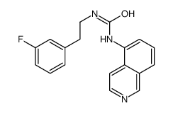 1-[2-(3-fluorophenyl)ethyl]-3-isoquinolin-5-ylurea Structure