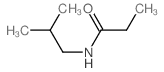 N-异丁基丙酰胺结构式