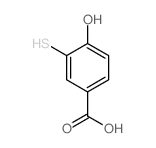 4-hydroxy-3-sulfanyl-benzoic acid结构式