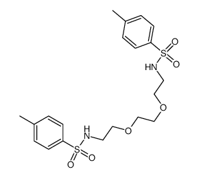 N,N'-[1,2-Ethanediylbis(oxy-2,1-ethanediyl)]bis[4-methyl-benzenesulfonamide结构式