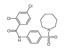 N-[4-(azepan-1-ylsulfonyl)phenyl]-2,4-dichlorobenzamide结构式