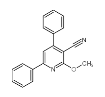 3-氰基-2-甲氧基-4,6-二苯基吡啶结构式