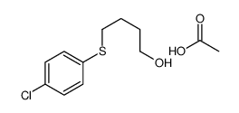acetic acid,4-(4-chlorophenyl)sulfanylbutan-1-ol结构式