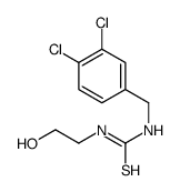1-[(3,4-dichlorophenyl)methyl]-3-(2-hydroxyethyl)thiourea结构式