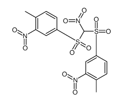 1-methyl-4-[(4-methyl-3-nitrophenyl)sulfonyl-nitromethyl]sulfonyl-2-nitrobenzene结构式