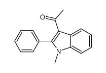 1-(1-methyl-2-phenylindol-3-yl)ethanone结构式