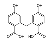 2-[(2-carboxy-5-hydroxyphenyl)methyl]-4-hydroxybenzoic acid Structure