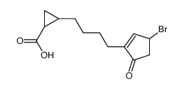 4-bromo-2-(5,6-methano-6-carboxyhexyl)cyclopent-2-en-1-one结构式