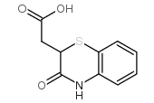 2H-1,4-Benzothiazine-2-aceticacid, 3,4-dihydro-3-oxo- Structure
