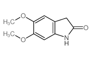 5,6-二甲氧基吲哚啉-2-酮结构式