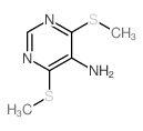 5-Pyrimidinamine,4,6-bis(methylthio)- Structure
