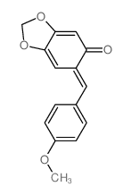 (6E)-6-[(4-methoxyphenyl)methylidene]benzo[1,3]dioxol-5-one结构式