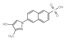 6-(4-hydroxy-3-methyl-1H-pyrazol-1-yl)naphthalene-2-sulfonic acid Structure