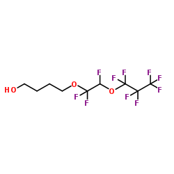 4-[1,1,2-trifluoro-2-(1,1,2,2,3,3,3-heptafluoropropoxy)ethoxy]butan-1-ol Structure