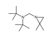 N-tert-butyl-N-[(2,2-dimethylaziridin-1-yl)methyl]-2-methylpropan-2-amine结构式