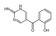 (2-aminopyrimidin-5-yl)-(2-hydroxyphenyl)methanone Structure