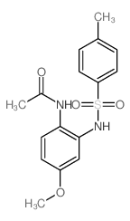 N-[4-methoxy-2-[(4-methylphenyl)sulfonylamino]phenyl]acetamide结构式