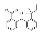 2-[2-(2-methylbutan-2-yl)benzoyl]benzoic acid结构式