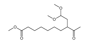 methyl 8-acetyl-10,10-dimethoxydecanoate结构式