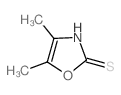 4,5-二甲基-3H-1,3-噁唑-2-硫酮结构式