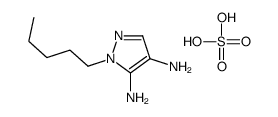 2-pentylpyrazole-3,4-diamine,sulfuric acid Structure