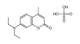 7-(二乙氨基)-4-甲基-2H-苯并吡喃-2-酮硫酸盐结构式