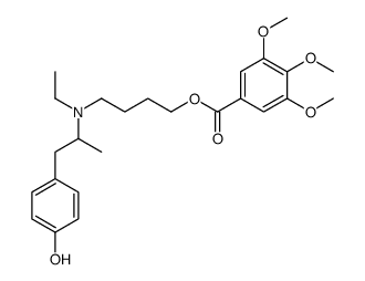 4-[2-[N-Ethyl-N-[4-(3,4,5-trimethoxybenzoyloxy)butyl]amino]propyl]phenol结构式
