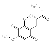 methyl 3-(2,4-dimethoxy-3,6-dioxo-1-cyclohexa-1,4-dienyl)propanoate Structure