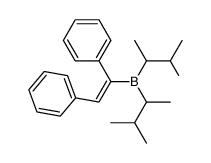 (Z)-(1,2-diphenylvinyl)bis(3-methylbutan-2-yl)borane Structure