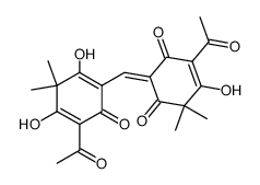 dehydro-3,3'-diacetyl-5,5'-methylenedifilicinic acid结构式