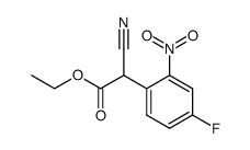 ETHYL 2-CYANO-2-(4-FLUORO-2-NITROPHENYL)ACETATE结构式