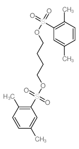 2-[4-(2,5-dimethylphenyl)sulfonyloxybutoxysulfonyl]-1,4-dimethyl-benzene结构式
