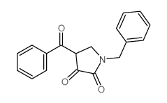 4-benzoyl-1-benzyl-pyrrolidine-2,3-dione structure