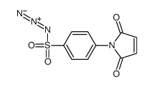 4-(2,5-dihydro-2,5-dioxo-1H-pyrrol-1-yl)benzene-1-sulphonyl azide结构式