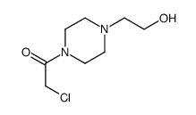 1-Piperazineethanol, 4-(chloroacetyl)- (9CI) Structure