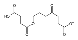 4-(6-carboxy-4-oxohexoxy)-4-oxobutanoate Structure