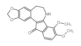 5,6,7,13-tetrahydro-9,10-dimethoxy-2,3-methylenedioxybenzindeno<1,2-b>azepin-13-one Structure