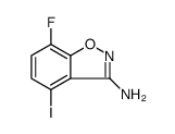 1,2-Benzisoxazol-3-amine, 7-fluoro-4-iodo Structure