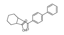 (1R,2R)-2-(4-phenylbenzoyl)cyclohexane-1-carboxylic acid结构式