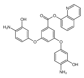 quinolin-8-yl 3,5-bis(4-amino-3-hydroxyphenoxy)benzoate结构式